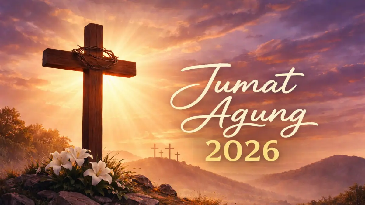 Ilustrasi peringatan Jumat Agung 2026 yang menjadi momen refleksi pengorbanan dan kasih Yesus Kristus.