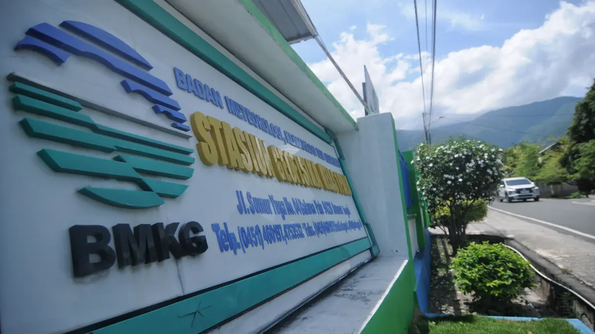Kantor BMKG Stasiun Geofisika Kelas I Palu.(MUGNI SUPARDI)