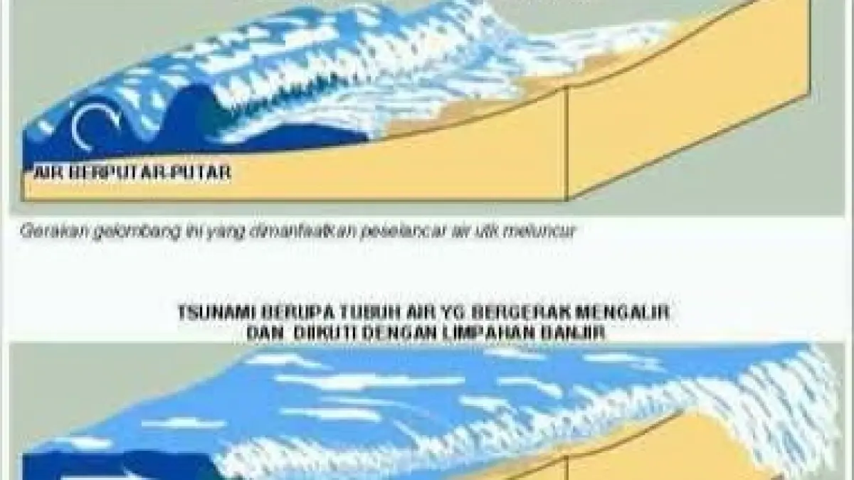 Keduanya memiliki perbedaan mendasar, baik dari sisi penyebab maupun karakteristik gelombangnya.(Facebook/Daryono Perwira Sakti)