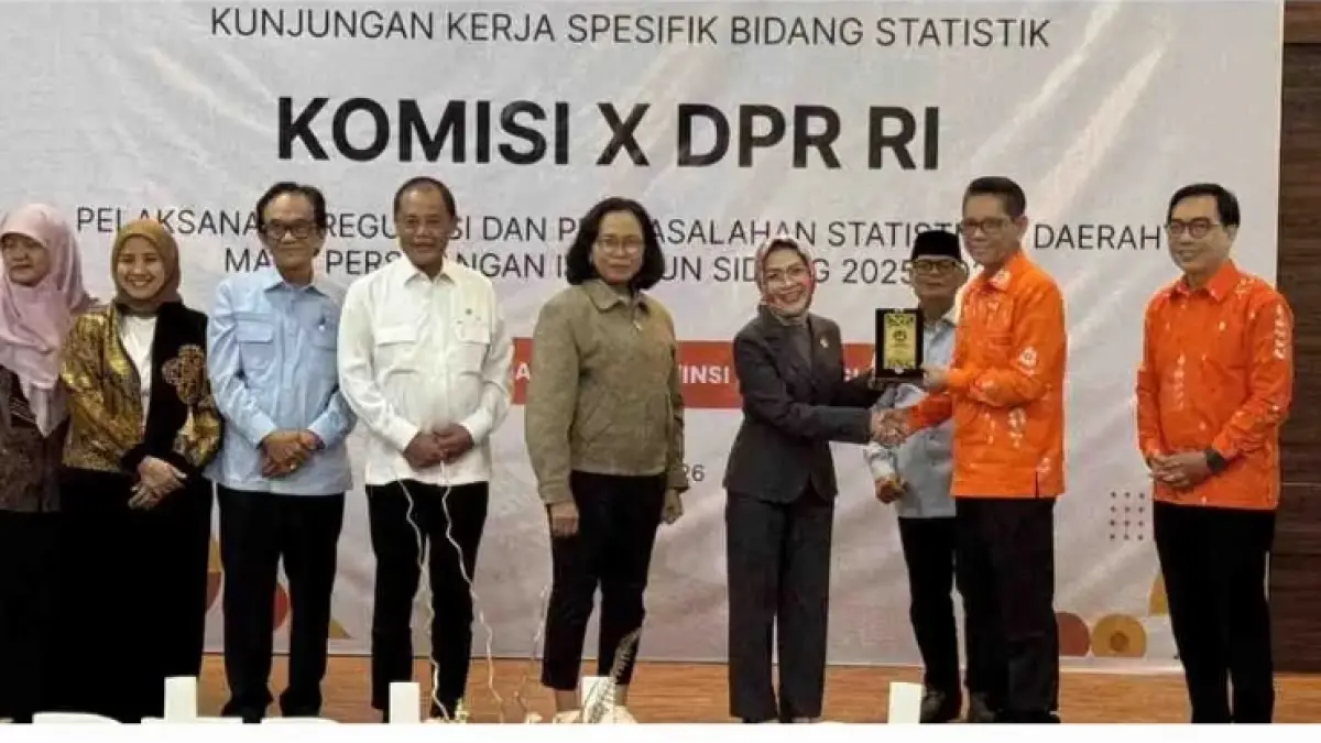 Anggota Komisi X DPR RI Juliyatmono saat kunjungan kerja ke BPS Provinsi Sulawesi Tengah di Palu. (Dokumentasi BPS Sulteng)