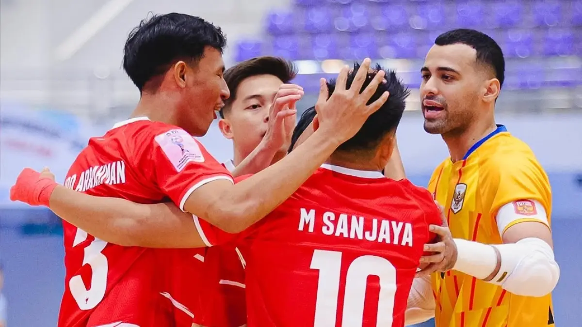 Indonesia meraih kemenangan telak 7-0 atas Brunei Darussalam dalam lanjutan ASEAN Futsal Championship 2026, Senin (6/4/2026).(Instagram/@timnasfutsal)