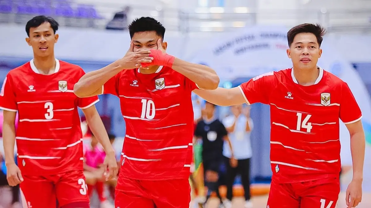 Timnas Futsal Indonesia tampil dominan pada babak pertama menghadapi Brunei Darussalam dalam ajang ASEAN Futsal Championship 2026, Senin (6/4/2026) siang.(Instagram/@timnasfutsal)