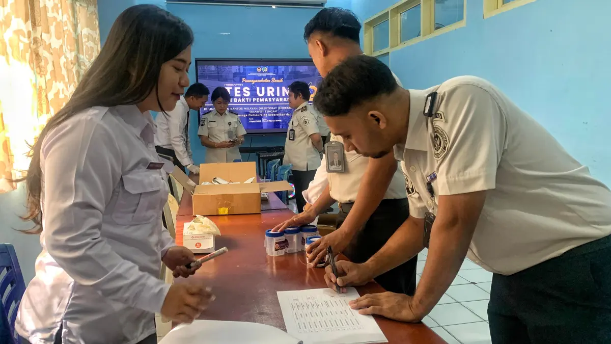 Upaya menciptakan lingkungan pemasyarakatan yang bersih dari narkoba.(DOK DITJENPAS SULTENG)
