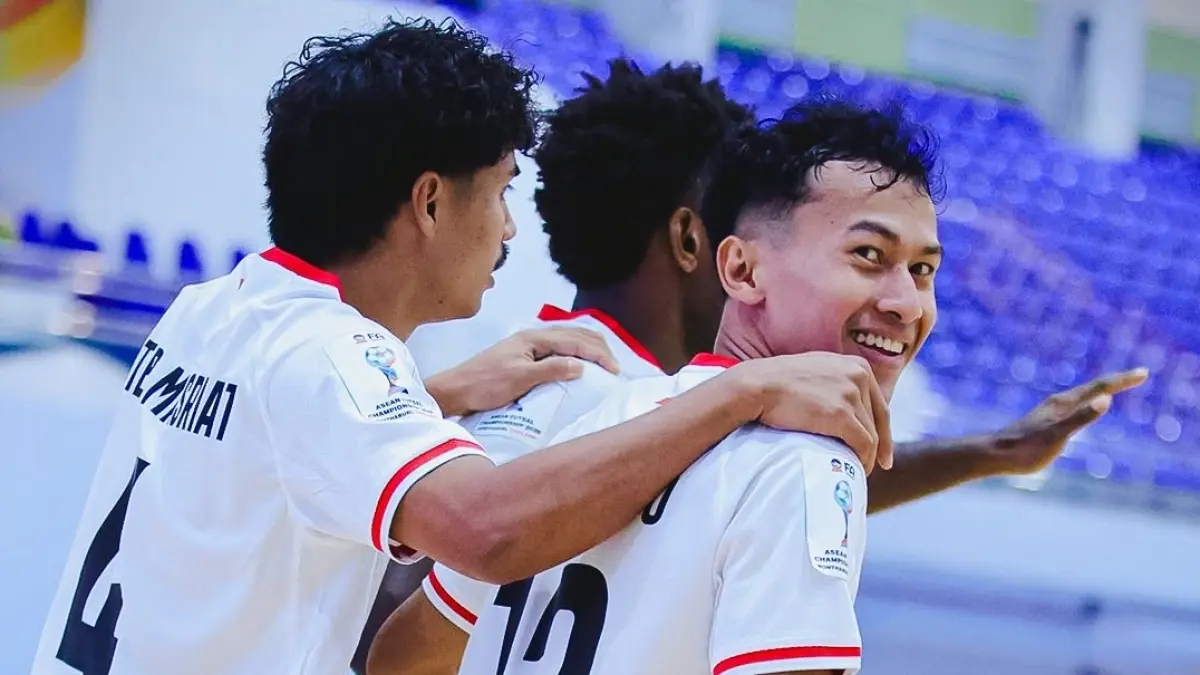 Timnas Futsal Indonesia memastikan langkah ke semifinal ASEAN Futsal Championship 2026, Selasa (7/4/2026).(Instagram/@timnasfutsal)