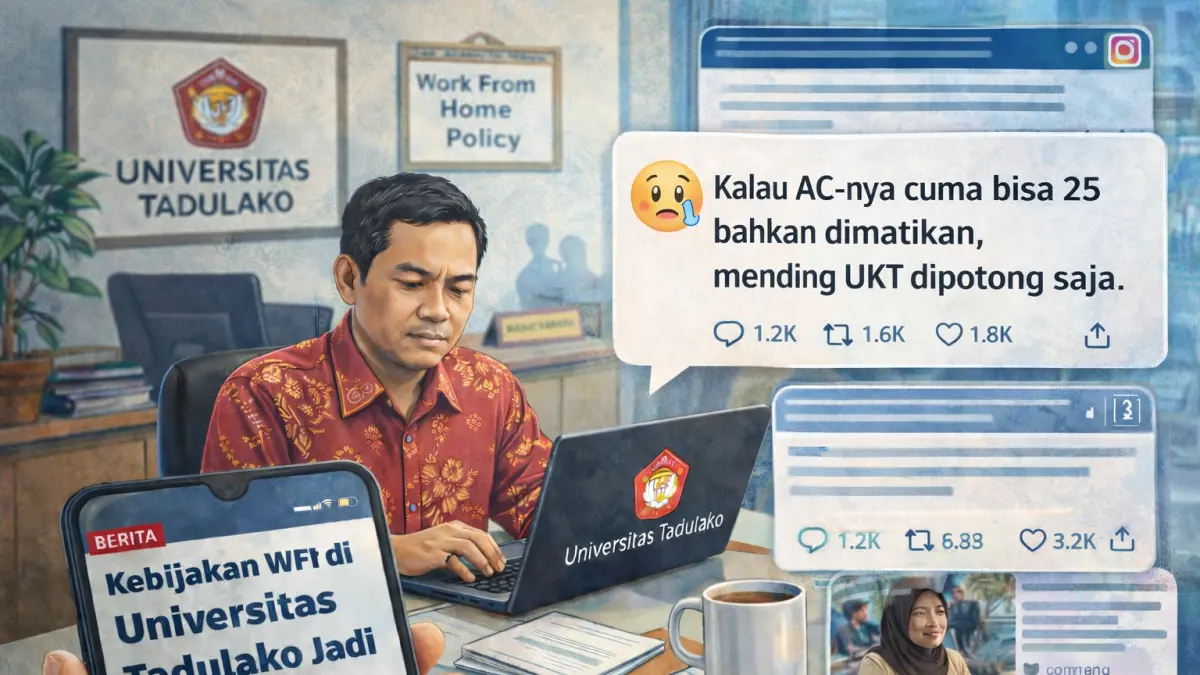 Kebijakan WFH dan kuliah daring picu protes terkait UKT dan fasilitas. (Ilustrasi)