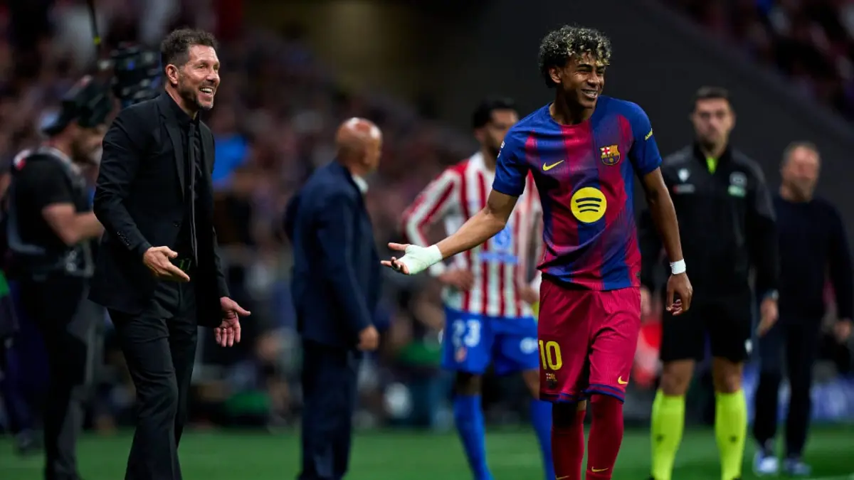 Pelatih Atletico Madrid, Diego Simeone.(Twitter/@TyCSports)