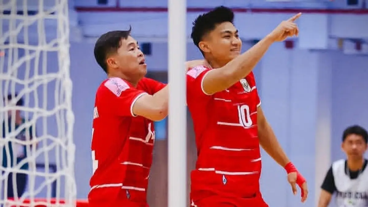 Timnas Futsal Indonesia menutup fase grup ASEAN Futsal Championship 2026 dengan kemenangan dramatis.(Instagram/@timnasfutsal)