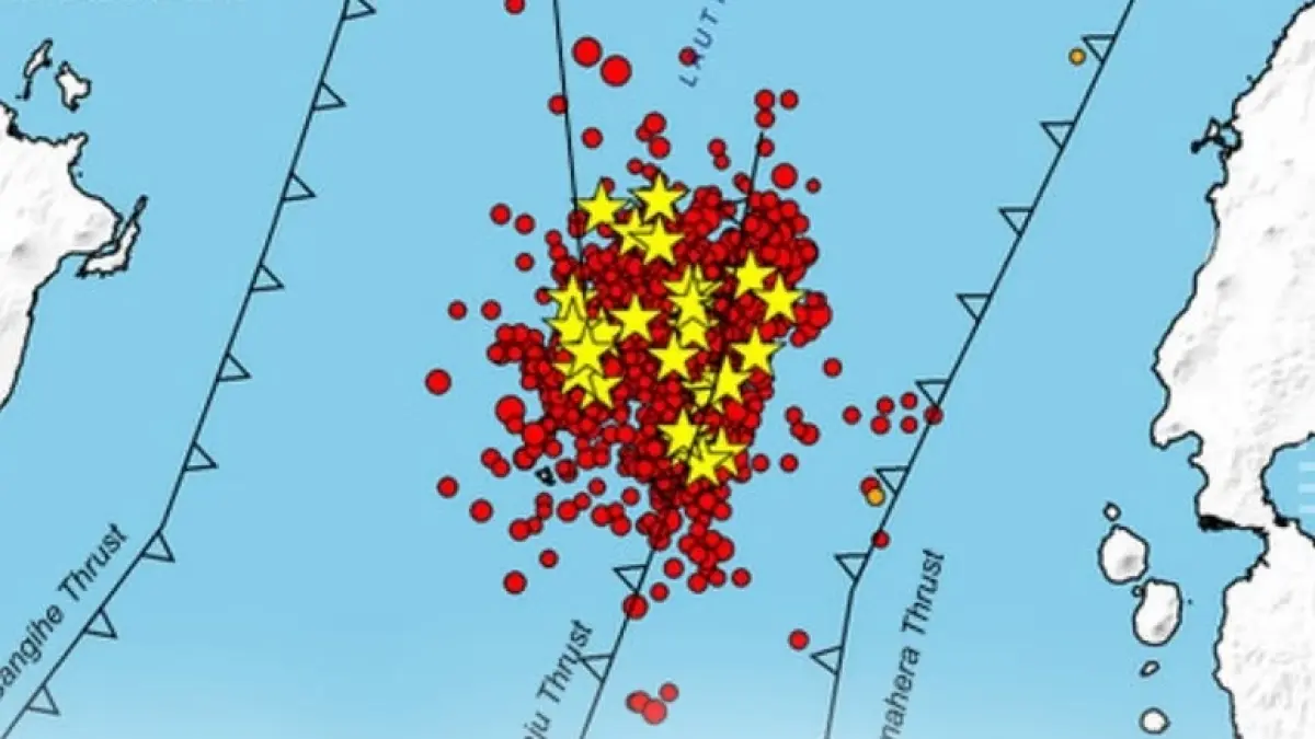 BMKG memprediksi aktivitas gempa susulan pascagempa magnitudo 7,6 di Maluku Utara akan berakhir dalam kurun waktu 2 hingga 3 minggu sejak kejadian utama pada 2 April 2026.(Instagram/@infobmkg)