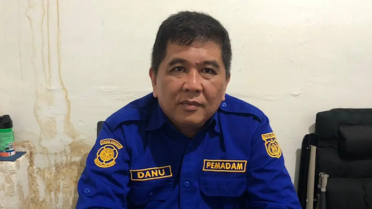 Kabid Penanggulangan dan Penyelamatan Disdamkarmat Kota Palu, Danu Saputra.(MOH FATHAHILA)