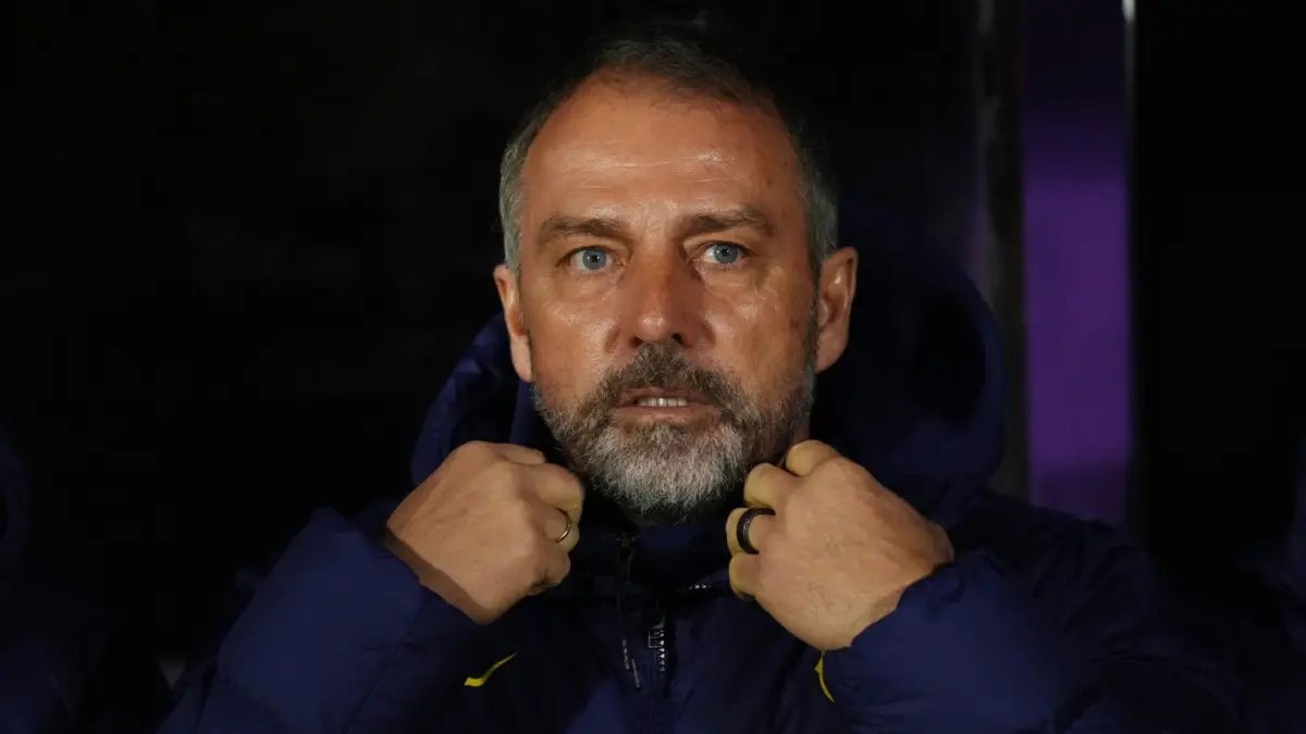 Pelatih FC Barcelona, Hansi Flick.(Twitter/@FabrizioRomano)