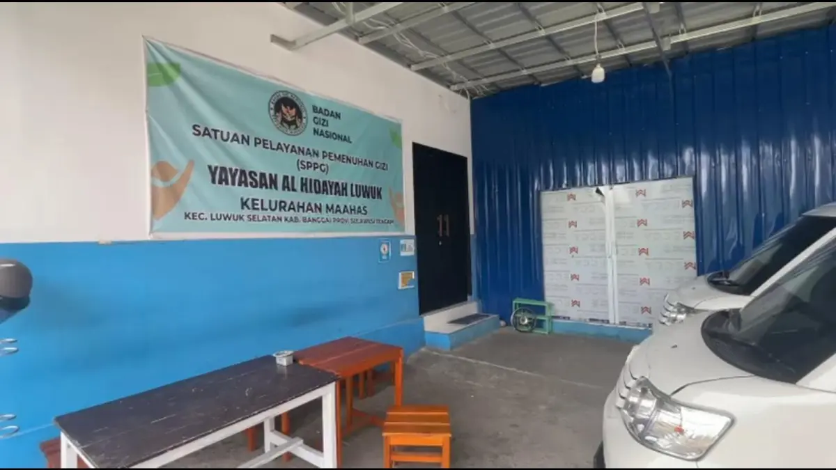 PELAYANAN: Salah satu lokasi SPPG di Banggai.(FOTO: NENDRA PRASETYA/RADAR PALU).