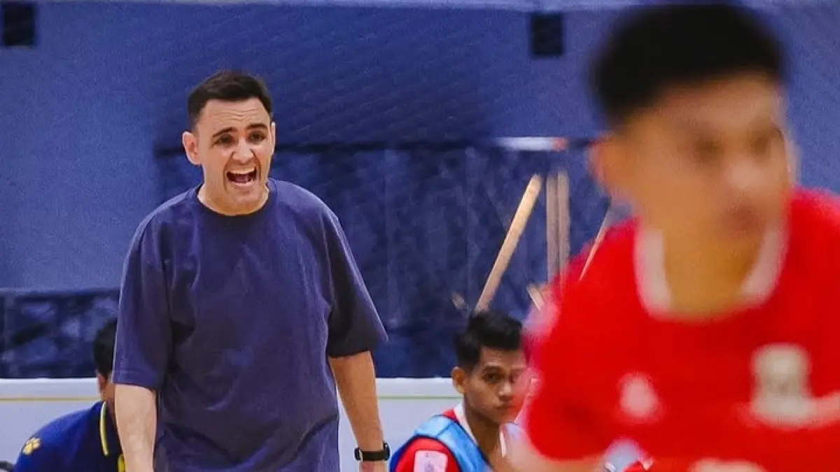 Pelatih Timnas Futsal Indonesia, Hector Souto.(Instagram/@timnasfutsal)