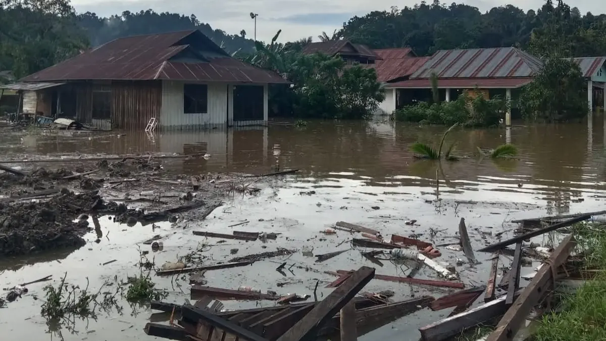BMKG mengungkap penyebab banjir yang merendam sekitar 60 rumah warga di Desa Saojo, Kecamatan Pamona Utara, Kabupaten Poso, pada Minggu (12/4/2026) dini hari.(DOK BPBD Sulteng)