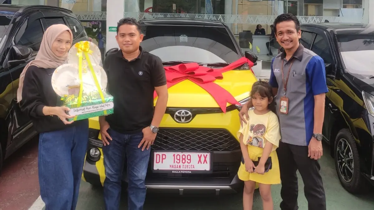 Kalla Toyota catatkan prestasi awal tahun 2026 melalui salah satu model andalannya, Toyota Raize.(DOK Toyota)