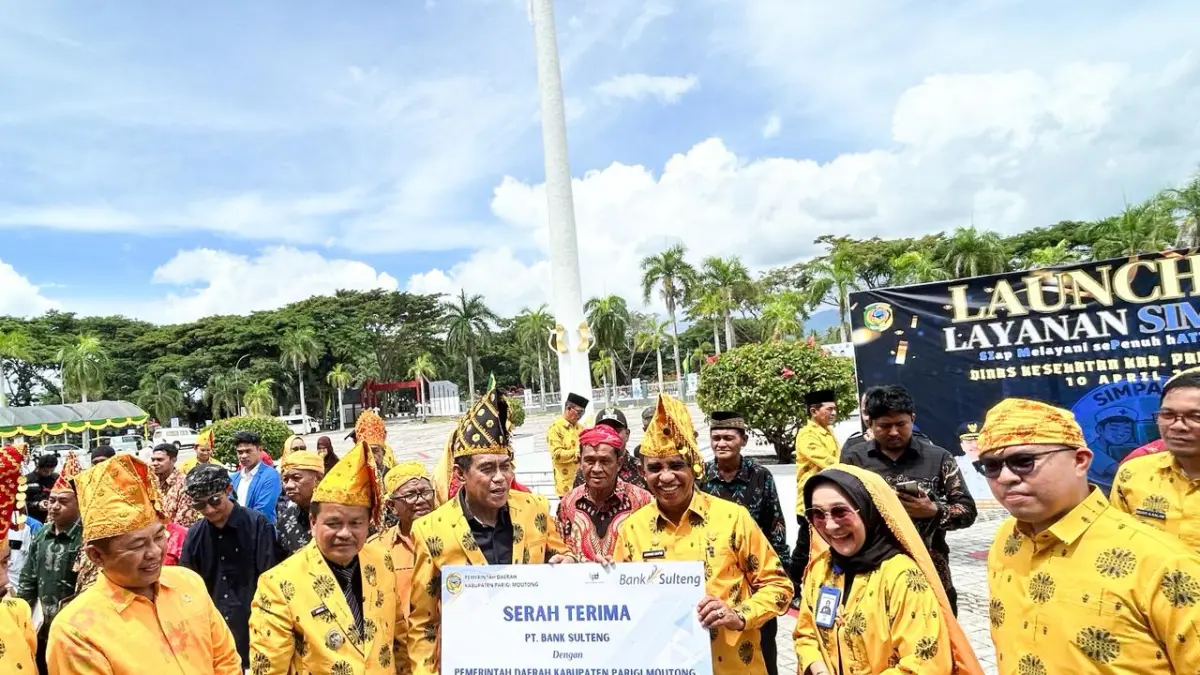 Tak sekadar seremonial, HUT Parigi Moutong jadi ajang penguatan fiskal daerah. Dividen Bank Sulteng hadir untuk mendukung pembangunan berkelanjutan. FOTO: DOK. BANK SULTENG