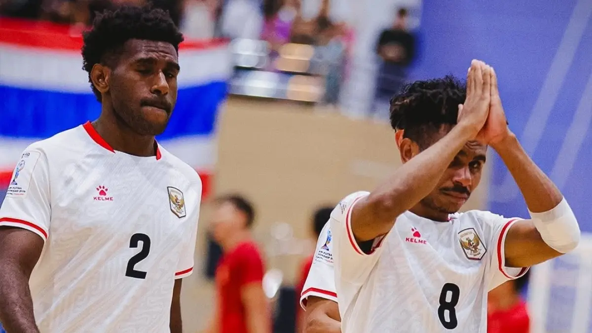 Timnas Futsal Indonesia meraih runner-up Piala AFF Futsal 2026 setelah kalah tipis 1-2 dari tuan rumah Thailand di Nonthaburi Sports Complex Gymnasium, Minggu (12/4/2026).(Instagram/@timnasfutsal)