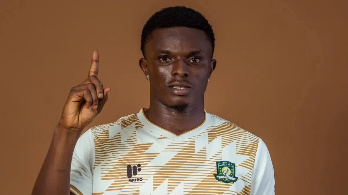 Pemain Berekum Chelsea FC, Dominic Frimpong.(Twitter/@TouchlineX)