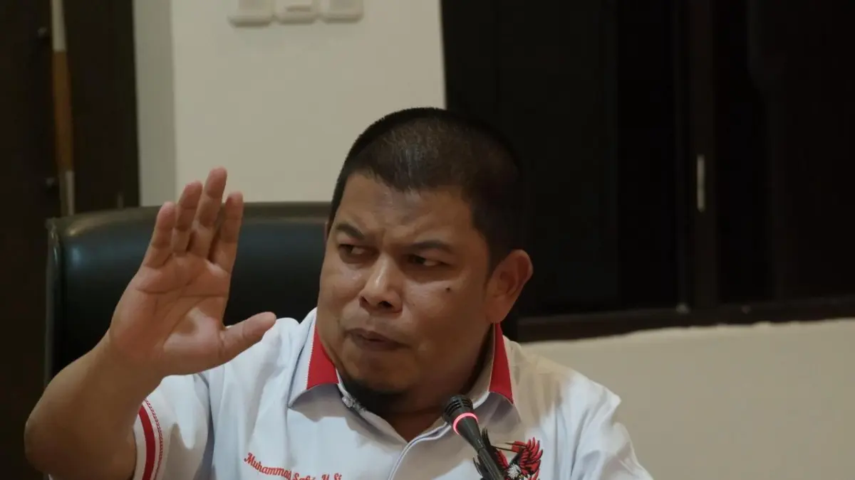 Anggota DPRD Sulteng Muhammad Safri menyoroti dugaan keterlibatan asing dalam tambang ilegal, menyebutnya sebagai “penjajahan baru”. (Andika Nur Hikmah/Radar Palu)