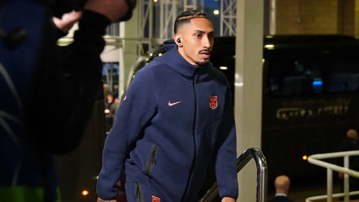 Winger Barcelona, Raphinha.(Twitter/@FabrizioRomano)