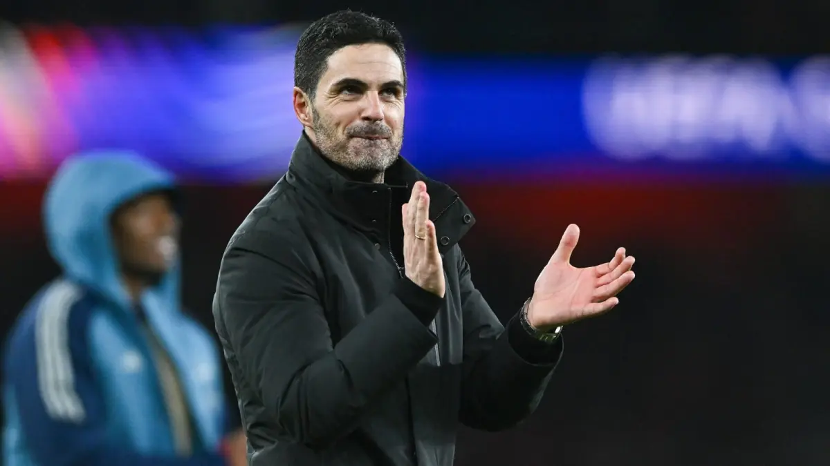 Manajer Arsenal, Mikel Arteta.(Twitter/ActuFoot_)