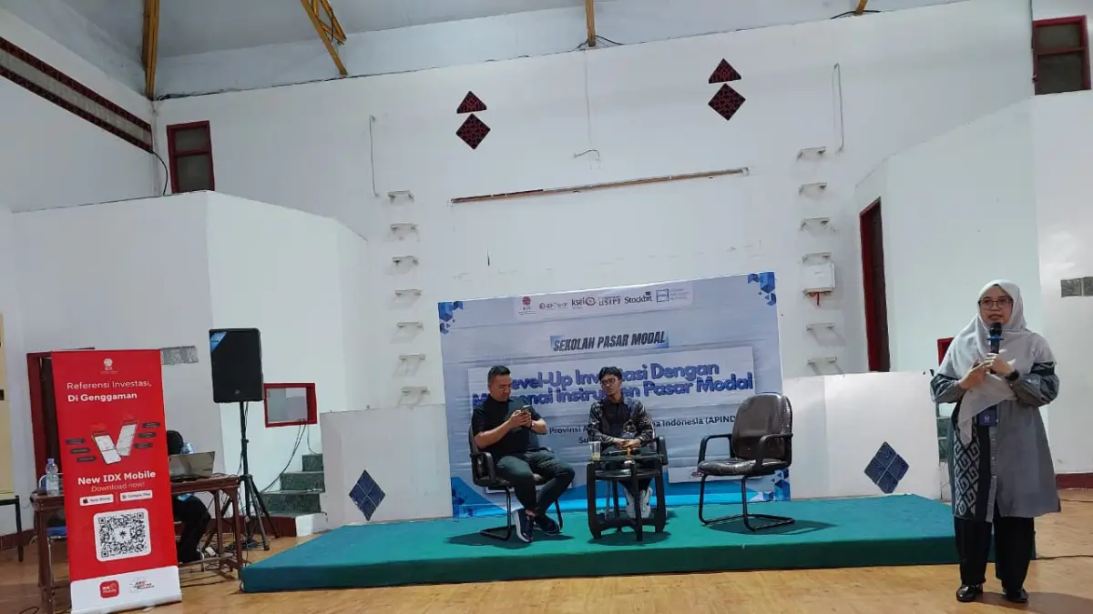 BEI Sulteng bersama APINDO Sulteng menggelar Sekolah Pasar Modal bertema Level-Up Investasi untuk edukasi pelaku usaha. (Istimewa)