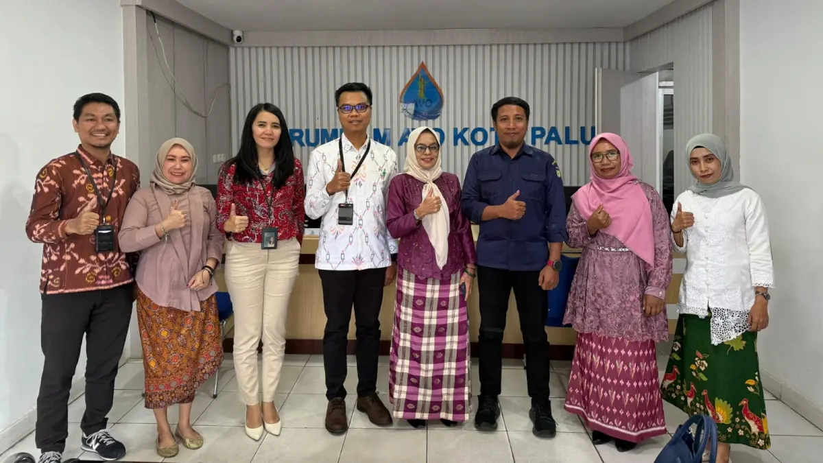 BRI Cabang Palu saat lakukan kunjungan ke Perumdam Avo Kota Palu.(DOK BRI)