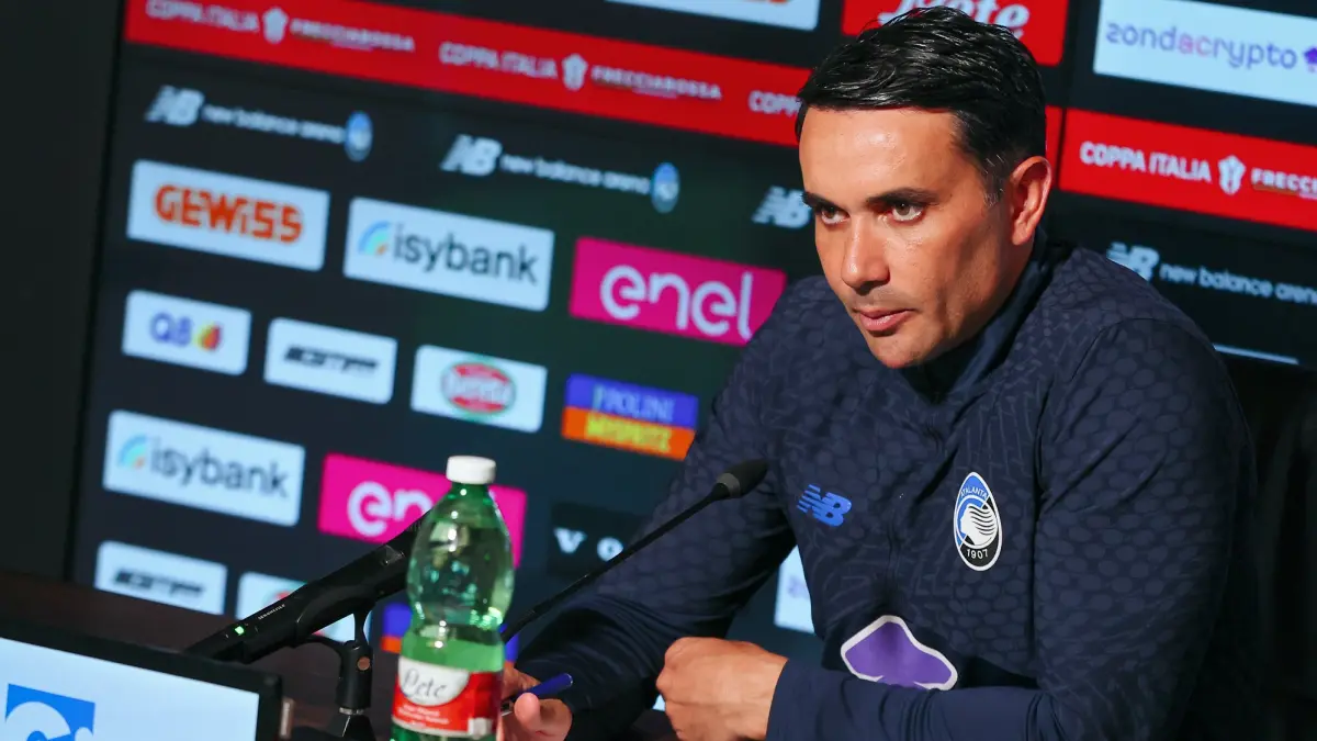 Pelatih Atalanta, Raffaele Palladino,(Twitter/@Atalanta_BC)