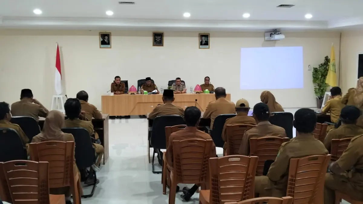SOSIALISASI: Suasana sosialisasi Kadastral pertanahan, dipimpin Wabup Buol Moh. Nasir Daimaroto, Senin (20/4/2026).(FOTO: DINAS KOMINFO BUOL/RADAR PALU).
