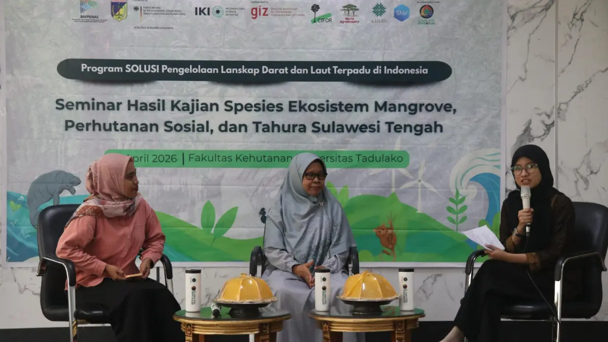 Seminar Hari Bumi di Fahutan Untad memaparkan hasil kajian spesies mangrove dan Tahura Sulawesi Tengah sebagai dasar rehabilitasi ekosistem berbasis data dan kearifan lokal.