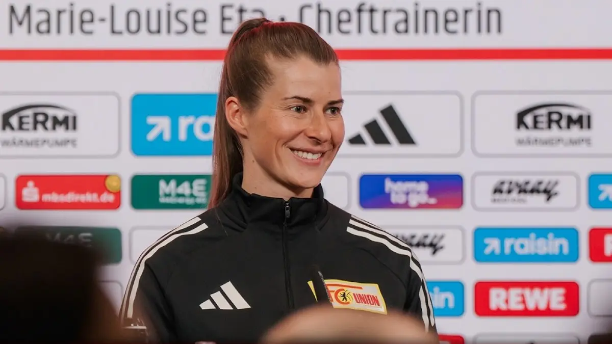  Pelatih Union Berlin, Marie Louise Eta.(Twitter/@fcunion)