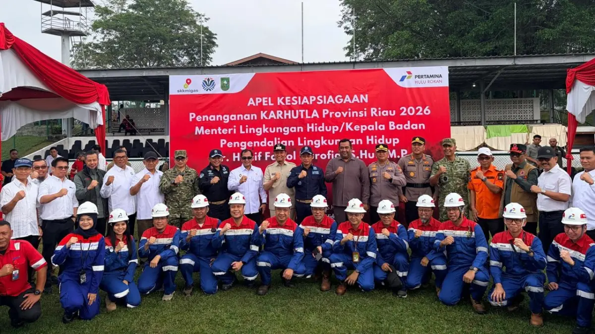 GAPKI turut berpartisipasi pada Apel Siaga Pencegahan Karhutla bersama Kementerian Lingkungan Hidup di Provinsi Riau (25/4/2026).(IST)
