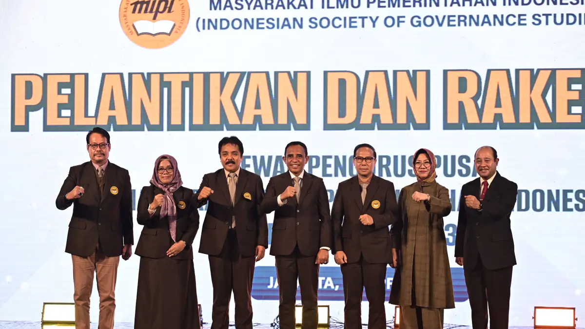 Gubernur Sulawesi Tengah Anwar Hafid resmi dilantik sebagai Ketua Umum MIPI dan menegaskan pentingnya inovasi ilmu pemerintahan, Sabtu (25/4/2026).