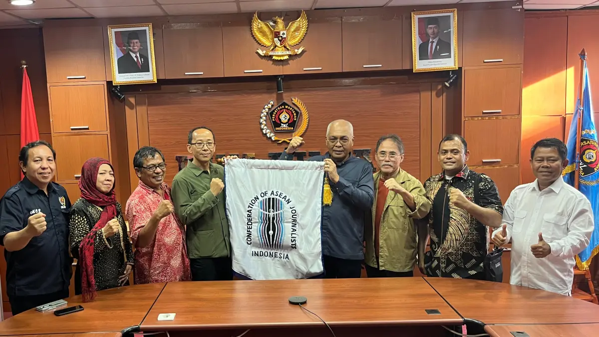 Ketua Umum PWI Pusat Akhmad Munir memimpin delegasi Indonesia menghadiri General Assembly Confederation of ASEAN Journalists di Kuala Lumpur, Malaysia.