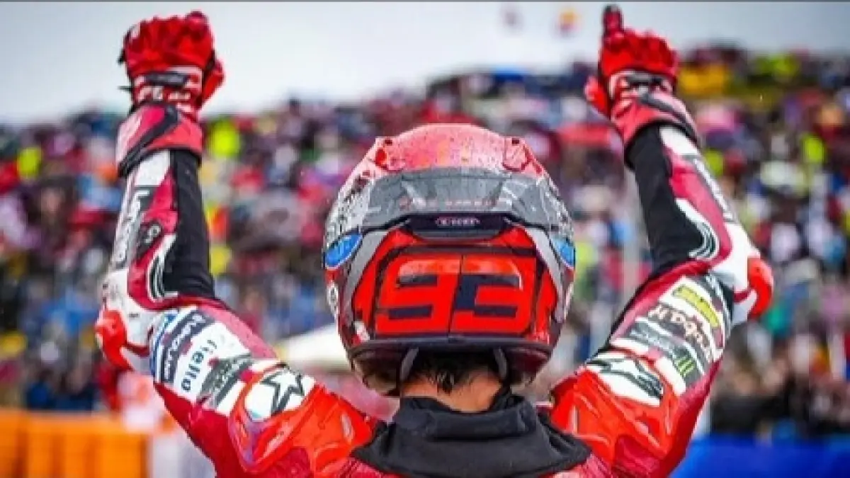 Marc Marquez menaklukkan balapan Sprint MotoGP Spanyol 2026 di Sirkuit Jerez, Sabtu (25/4).(motogp.com)