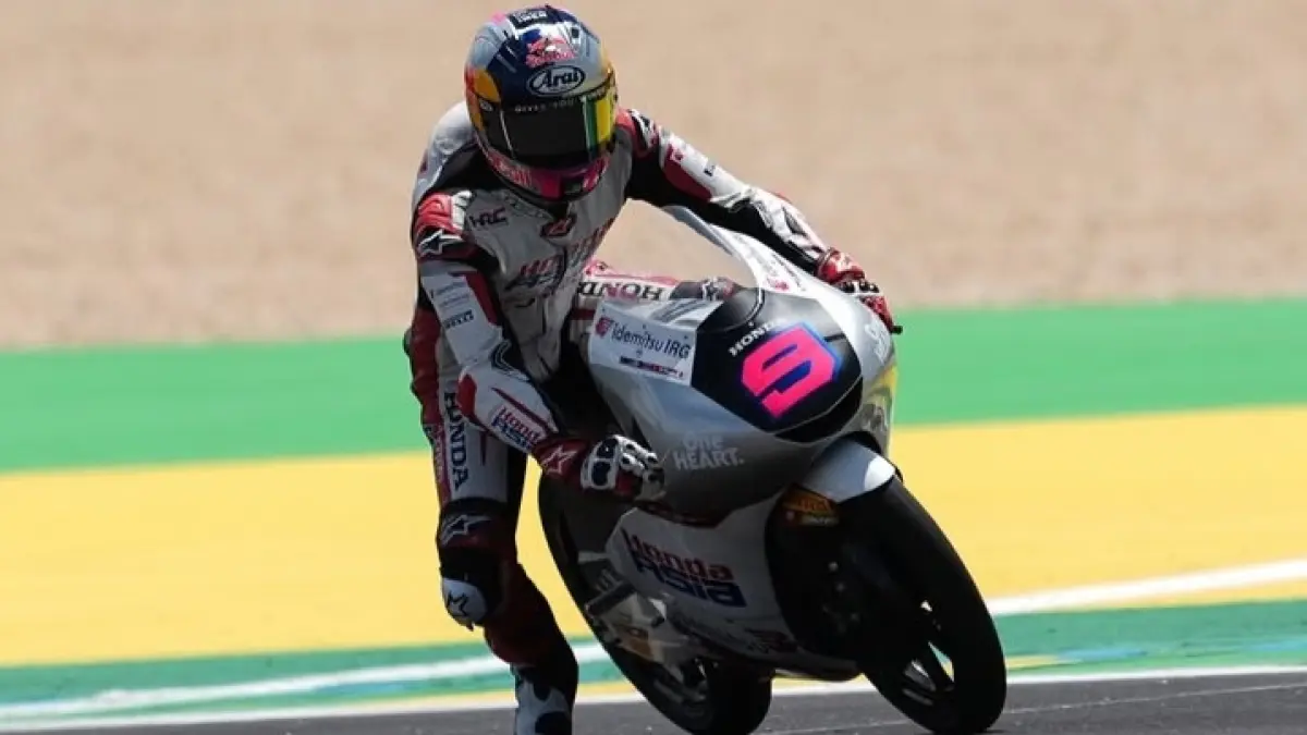 Veda harus memulai balapan dari grid ke-17 pada race Moto3 GP Spanyol, Minggu (26/4) pukul 16.00 WIB.(Instagram/@veda_54)
