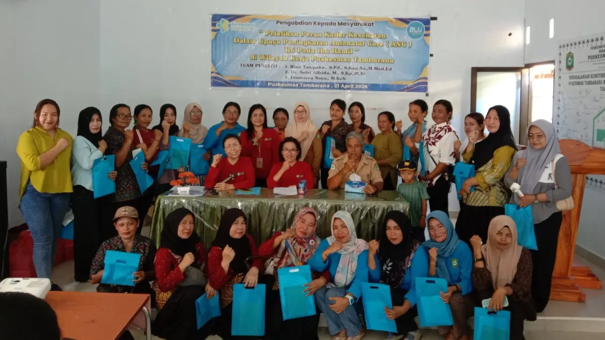 Pelatihan intensif guna mendorong peningkatan capaian Antenatal Care (ANC) K6, 23–25 April 2026.(Dok)