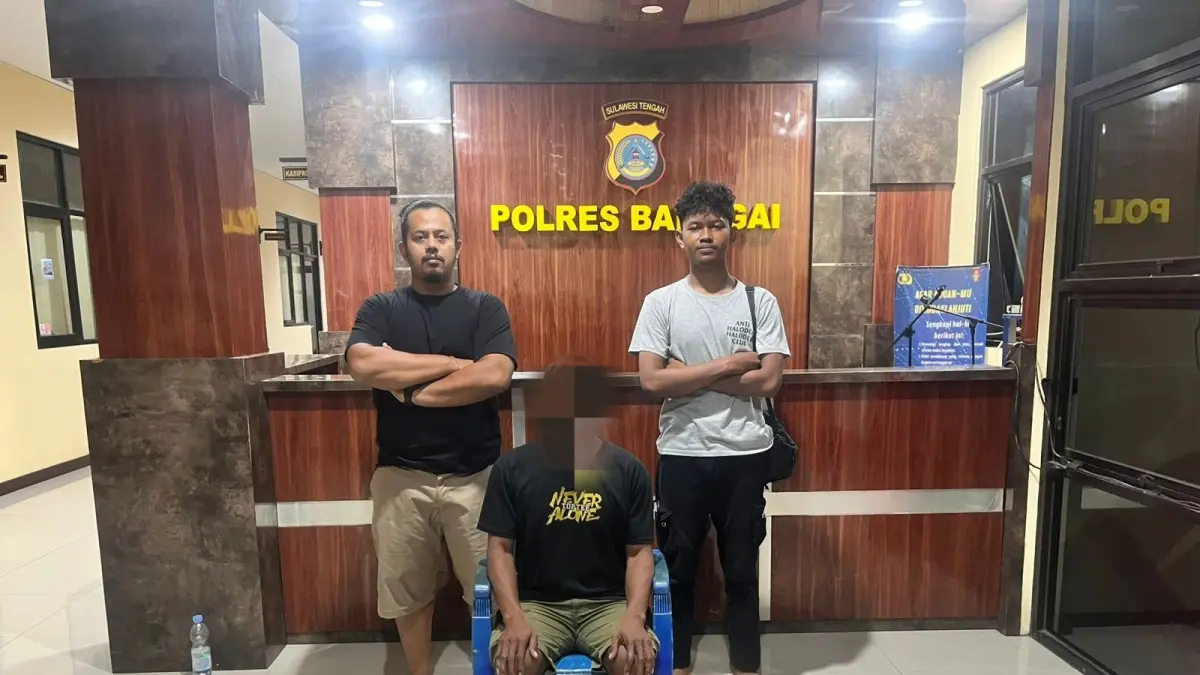 DITANGKAP:  BP alias Moyo (46) pria cabul,  ditangkap polisi.(FOTO: NENDRA PRASETYA/RADAR PALU).