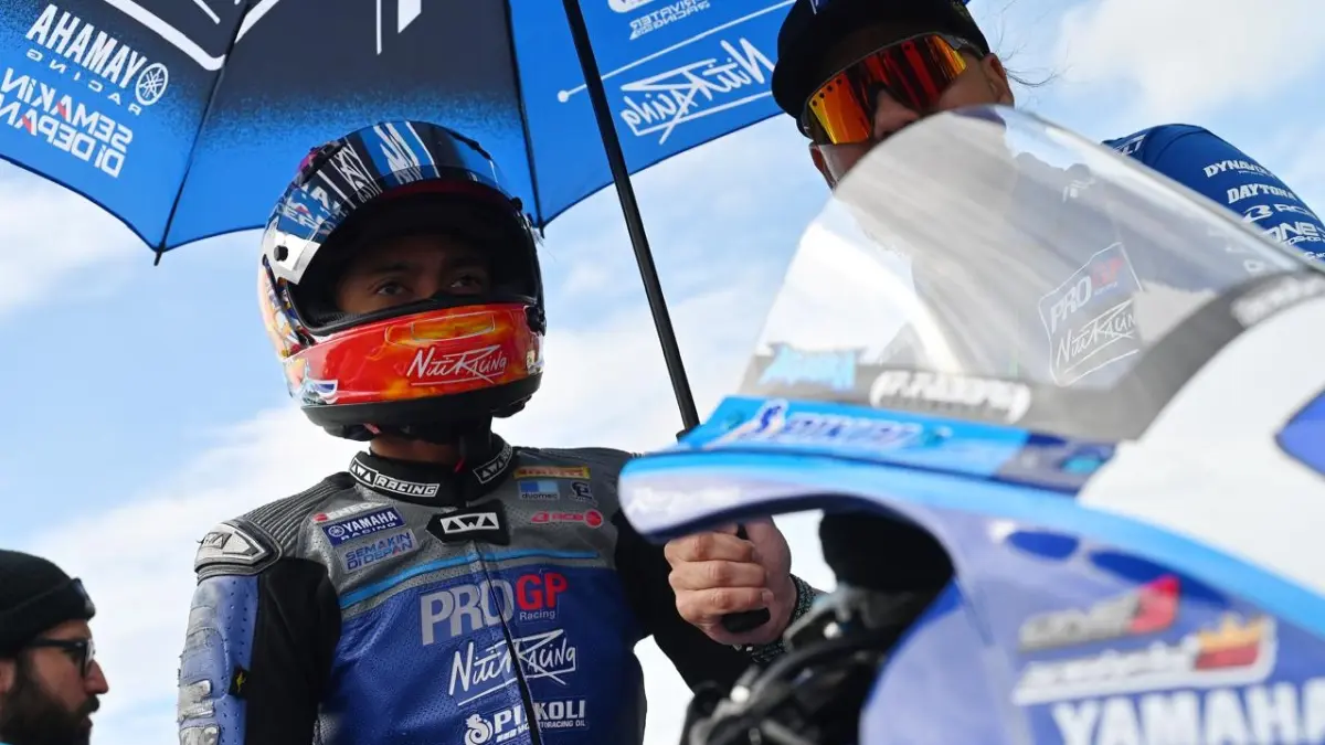 Arai Agaska saat tampil dalam World Sportbike musim 2026.(Dok Yamaha)