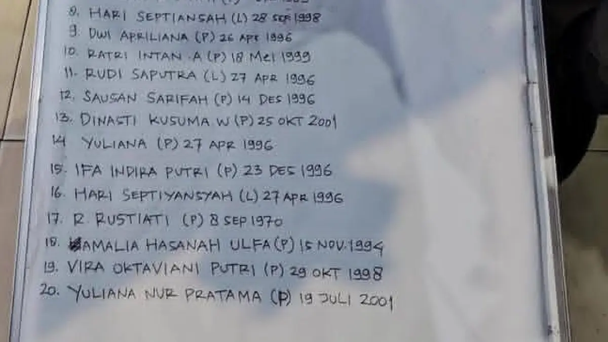 Data korban kecelakaan rupanya memiliki tanggal lahir yang bertepatan dengan hari kejadian.(Twitter/@irfanmbappe)