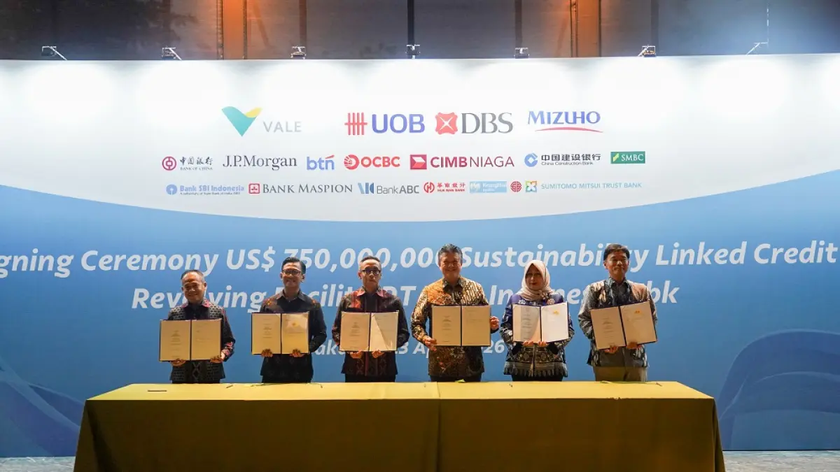 PT Vale komitmen terhadap keberlanjutan dengan meraih fasilitas Sustainability-Linked Loan (SLL) senilai US$750 juta.(Dokumentasi PT Vale)