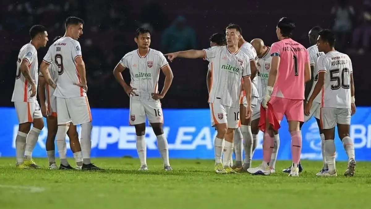 Borneo FC Samarinda berhasil mencuri poin penuh di markas Persik Kediri dalam lanjutan BRI Super League 2025/26, Rabu (29/4/2026).(Instagram/@borneofc.id)