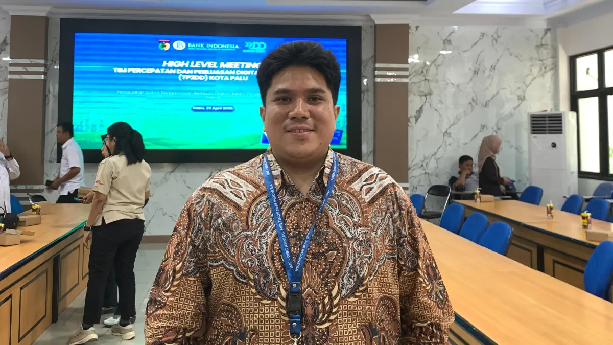 Deputi Kepala Kantor Perwakilan Bank Indonesia (BI) Sulawesi Tengah (Sulteng), Glenn Nathaniel Pandelaki.(RINA ABD HALIK)