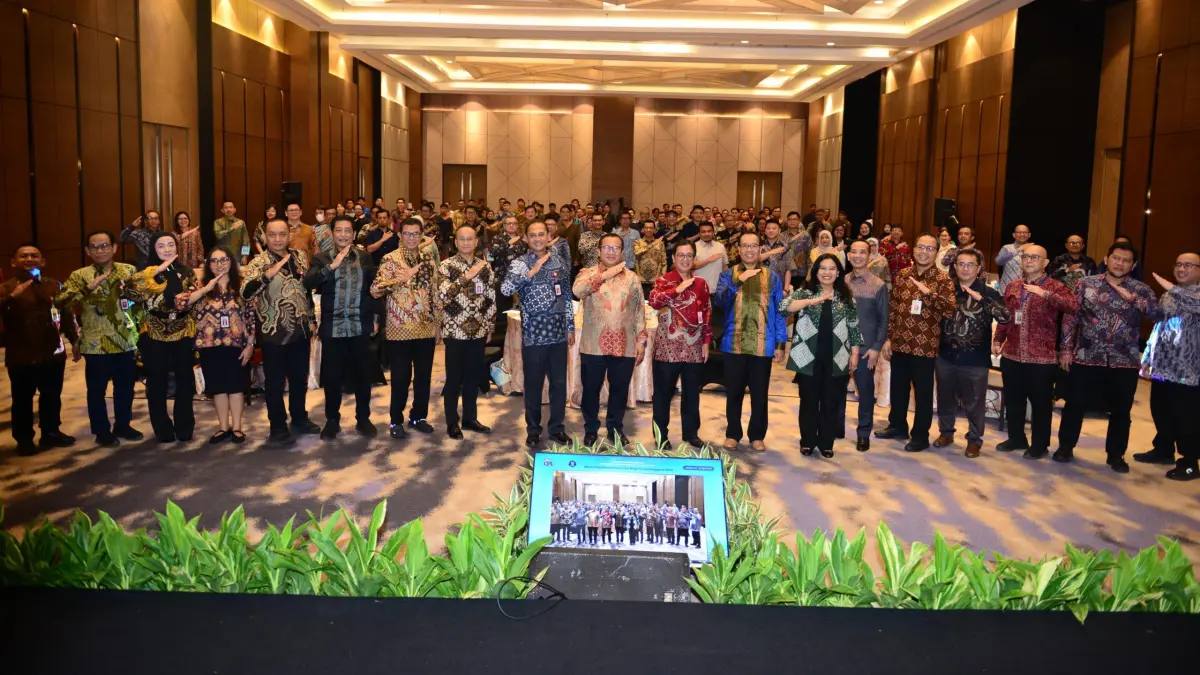
Kegiatan  YANG DISELENGGARAKAN OJK BEKERJA SAMA DENGAN BSSN pada Senin (27/4/2026)DOK OJK
