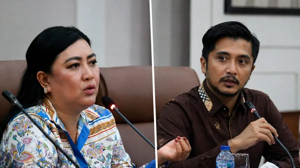 Pansus DPRD Kota Palu, Haekal Ishak dan Ratna Mayasari dalam rapat Pansus DPRD Palu bahas tambang, temukan data 51 perusahaan belum sinkron. (Andika Nur Hikmah/Radar Palu)