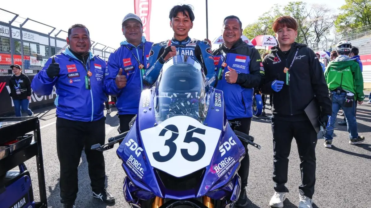 Pembalap Yamaha Racing Indonesia, Wahyu Nugroho, mendapat kesempatan tampil di dua ajang sekaligus, yakni Asia Road Racing Championship (ARRC) dan All Japan Road Race Championship.(Dok Yamaha)