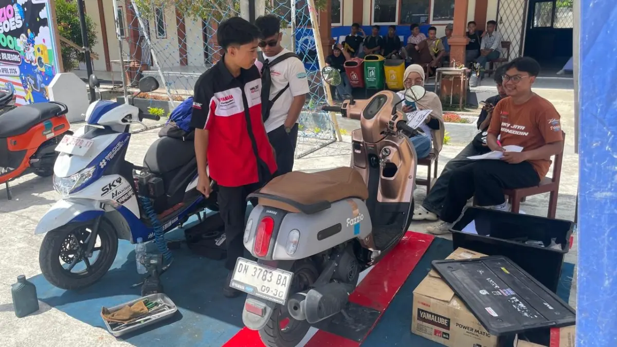 Program Fazzio Goes to School di SMAN 2 Balaesang.(Dok Yamaha)