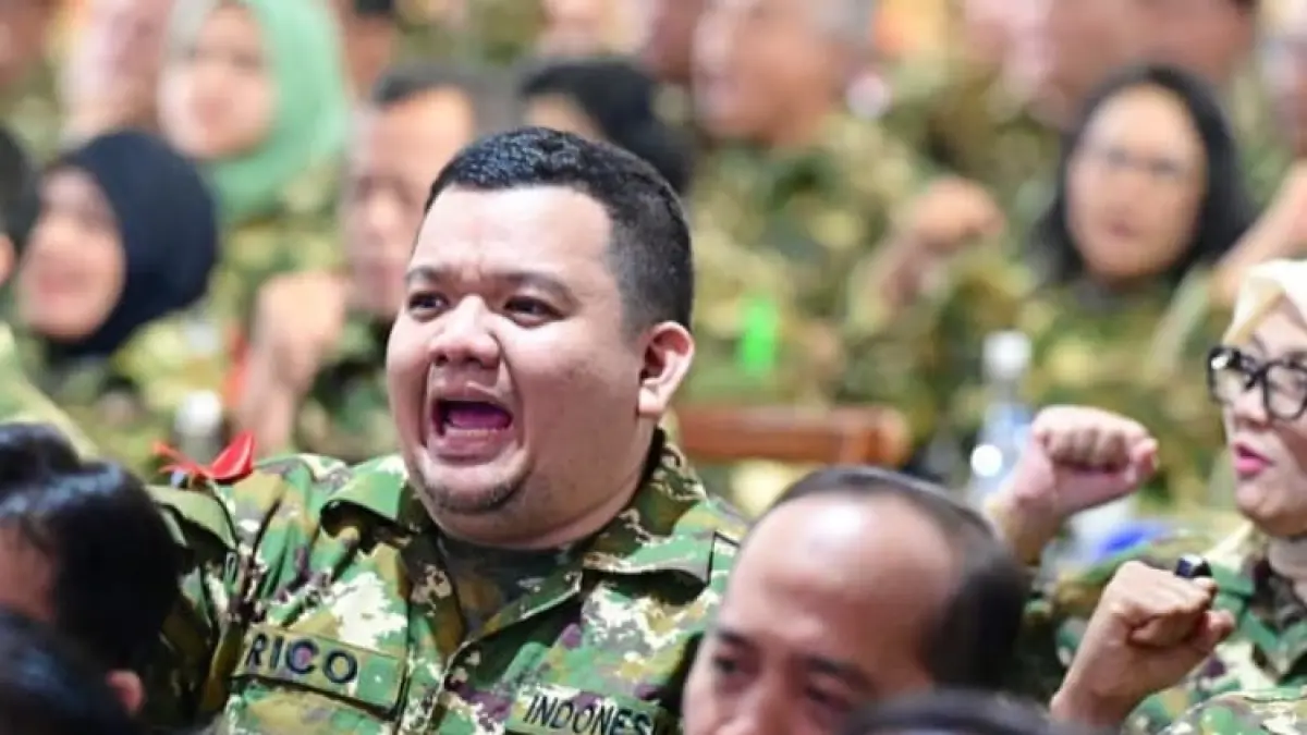 Ketua DPRD Palu Rico Djanggola saat mengikuti retret pimpinan DPRD di Akmil Magelang. (Istimewa)