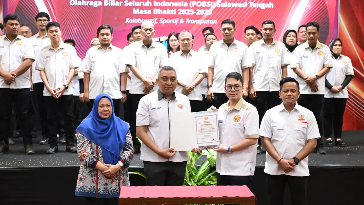 Wagub Sulteng Reny Lamadjido dorong biliar jadi industri olahraga, investor siap masuk.(Ro. Adpim Sulteng)