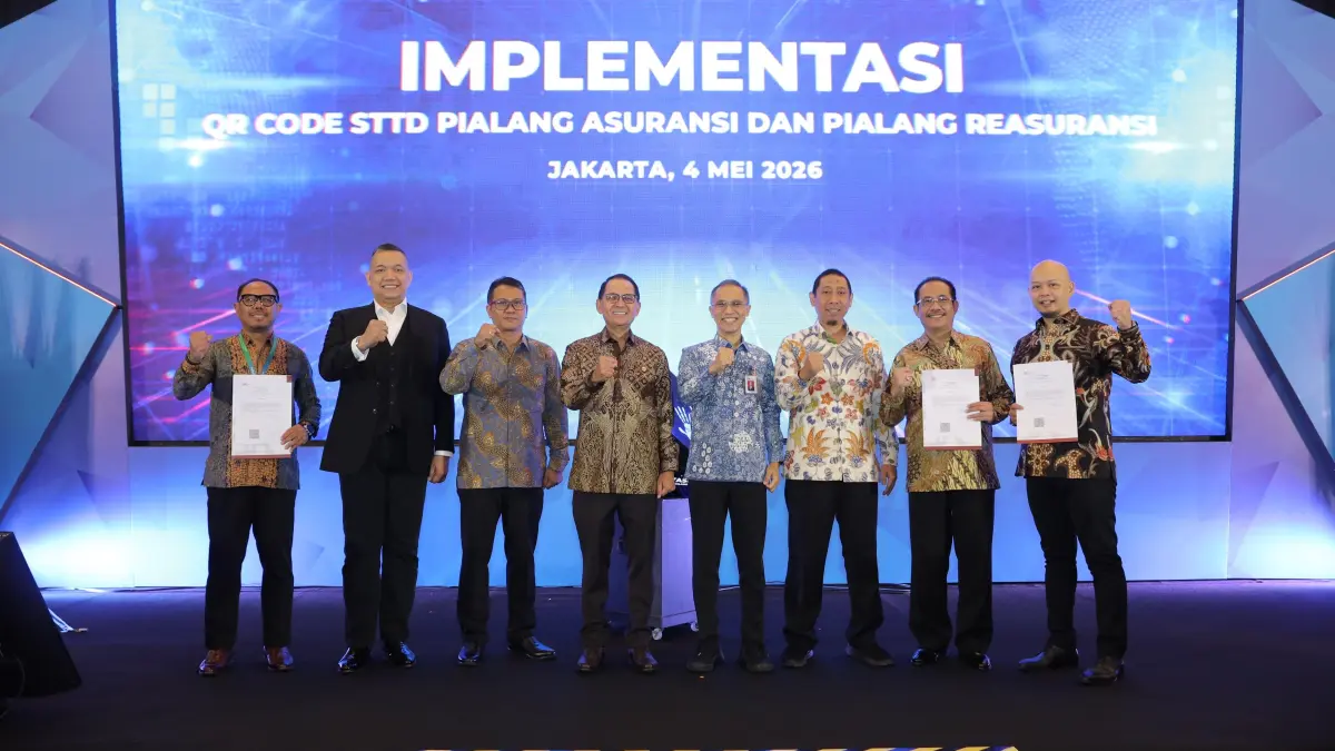 Kegiatan peluncuran implementasi QR Code STTD di Jakarta, Senin (4/5/2026).(Dok Ojk)