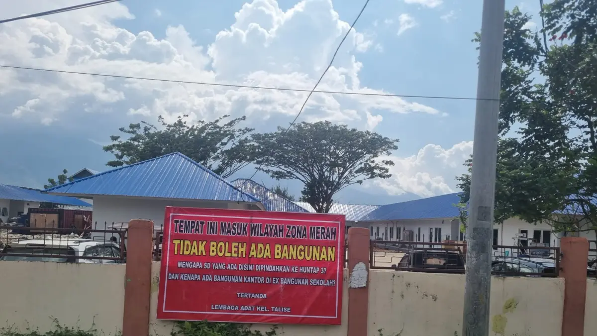 Protes pembangunan zona merah Talise mendorong Pemkot Palu membuka dialog, Wali Kota Hadianto Rasyid pastikan layanan publik tetap berjalan. (FATAHILLAH/Radar palu)